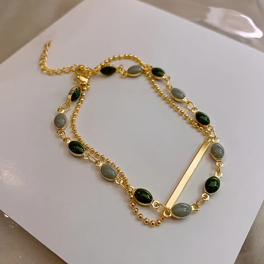 Pulsera Olivia Moss Duo | Oro