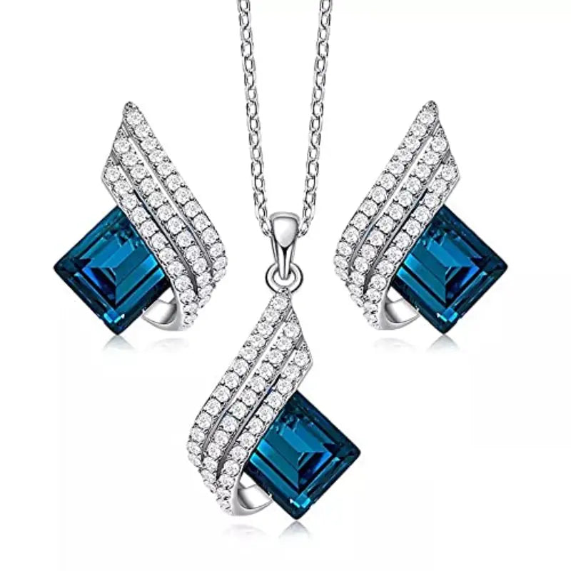 Set de Joyas Brienne Solazure | Oro blanco
