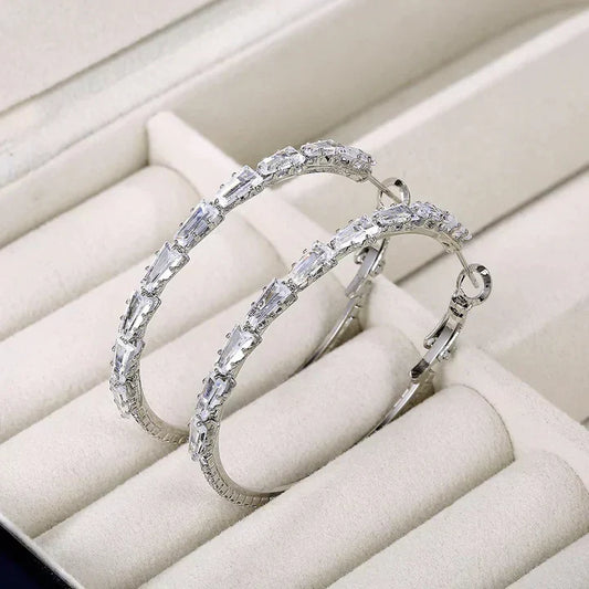 Aretes Camilla Vestalia | Oro blanco