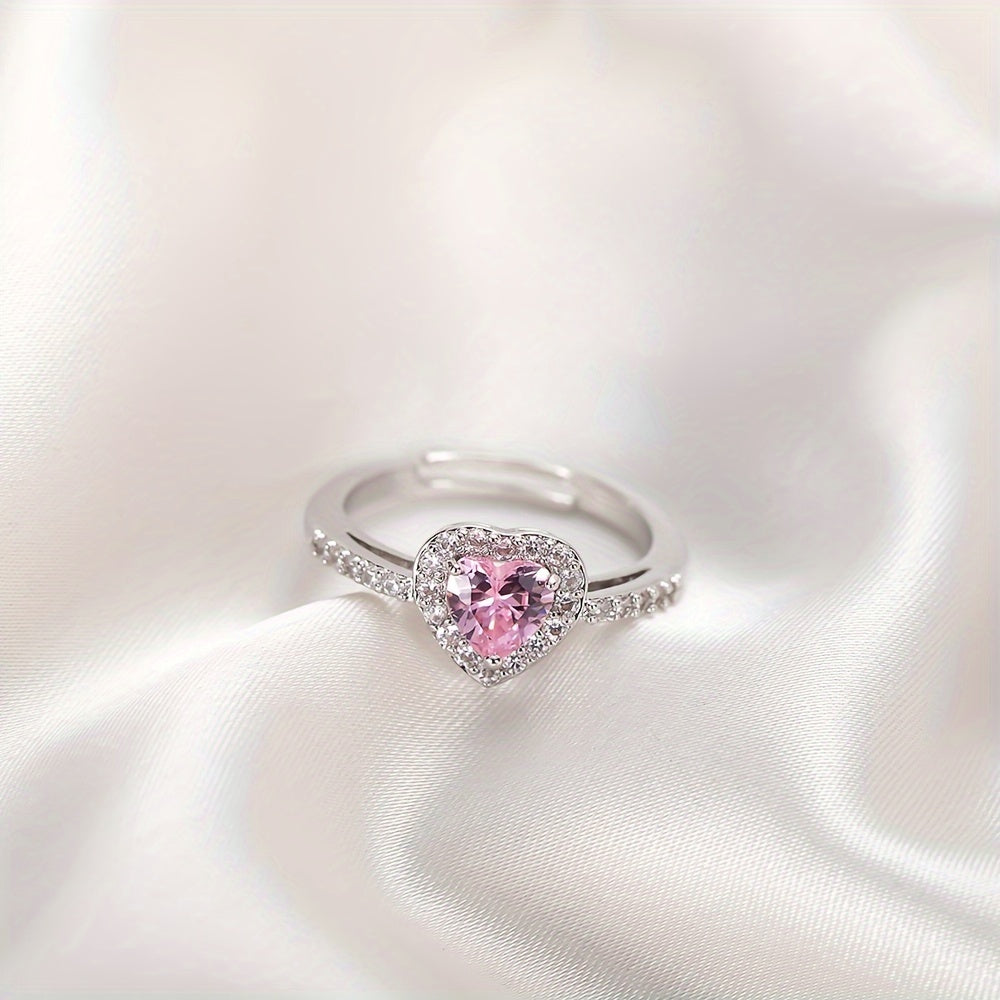 Anillo de Corazón Rosekiss | Oro blanco