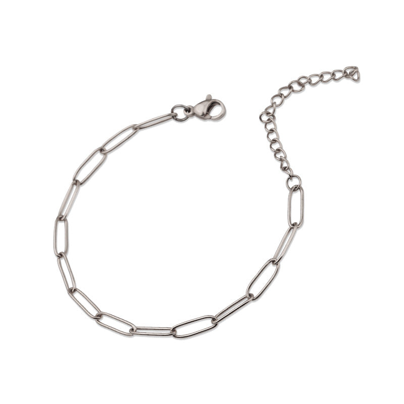 Pulsera de Eslabón Venice | Oro blanco