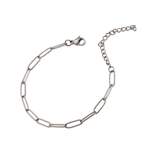 Pulsera de Eslabón Venice | Oro blanco