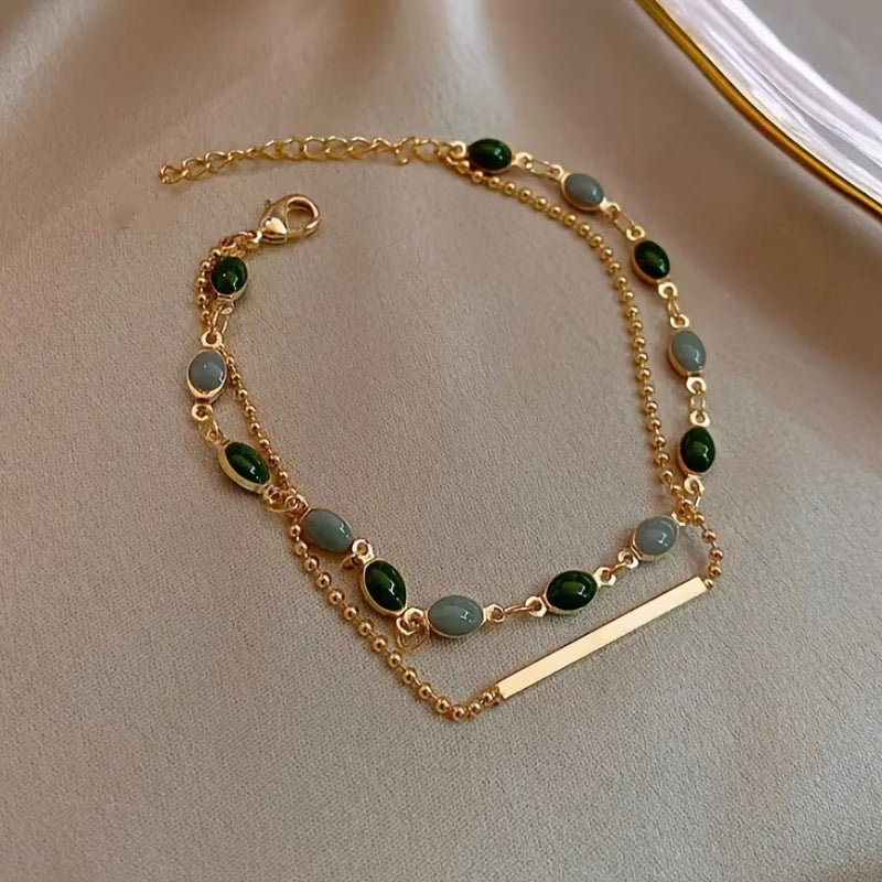 Pulsera Olivia Moss Duo | Oro
