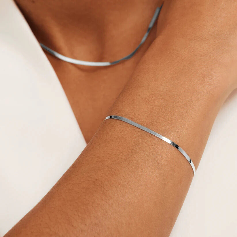 Pulsera Soleil Serpent | Oro blanco