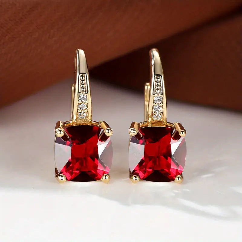 Aretes de Aro Místico de Piedra Zafiro | Oro