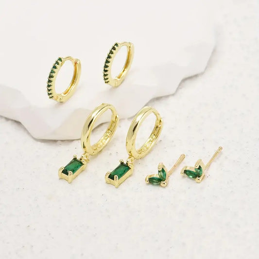 Set de Aretes Fiorenza Viridelle | Oro