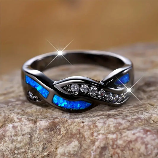 Anillo Thessia Lunebray | Oro blanco