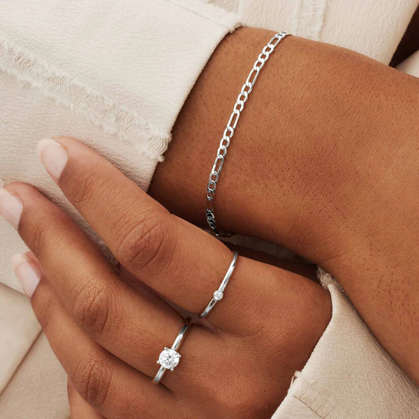 Pulsera Neris Alaine | Oro blanco