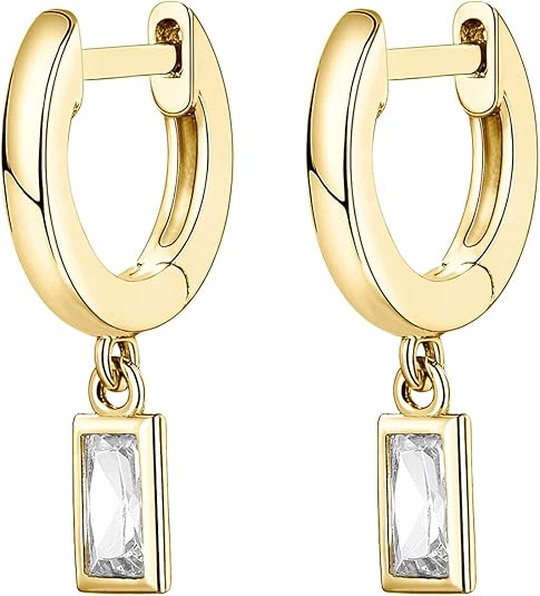 Aretes Colgantes de Barra | Oro