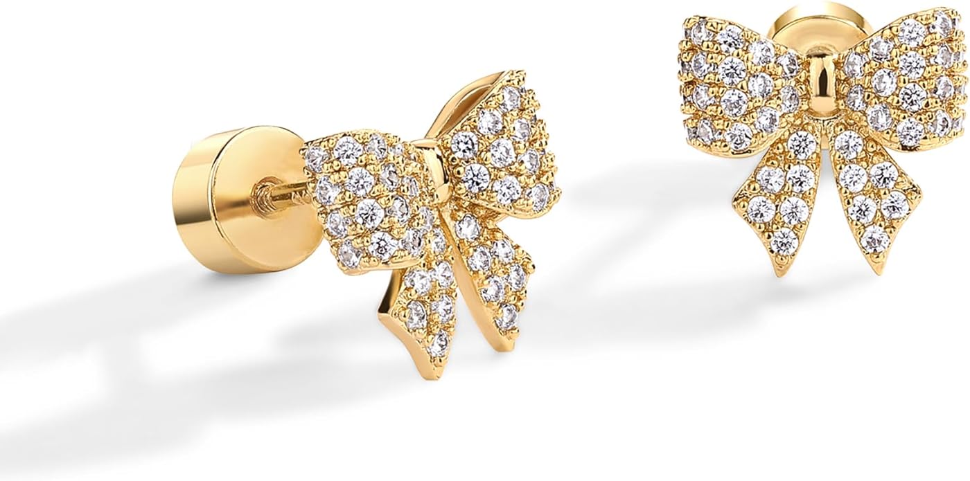 Aretes con Motivo de Lazo | Oro