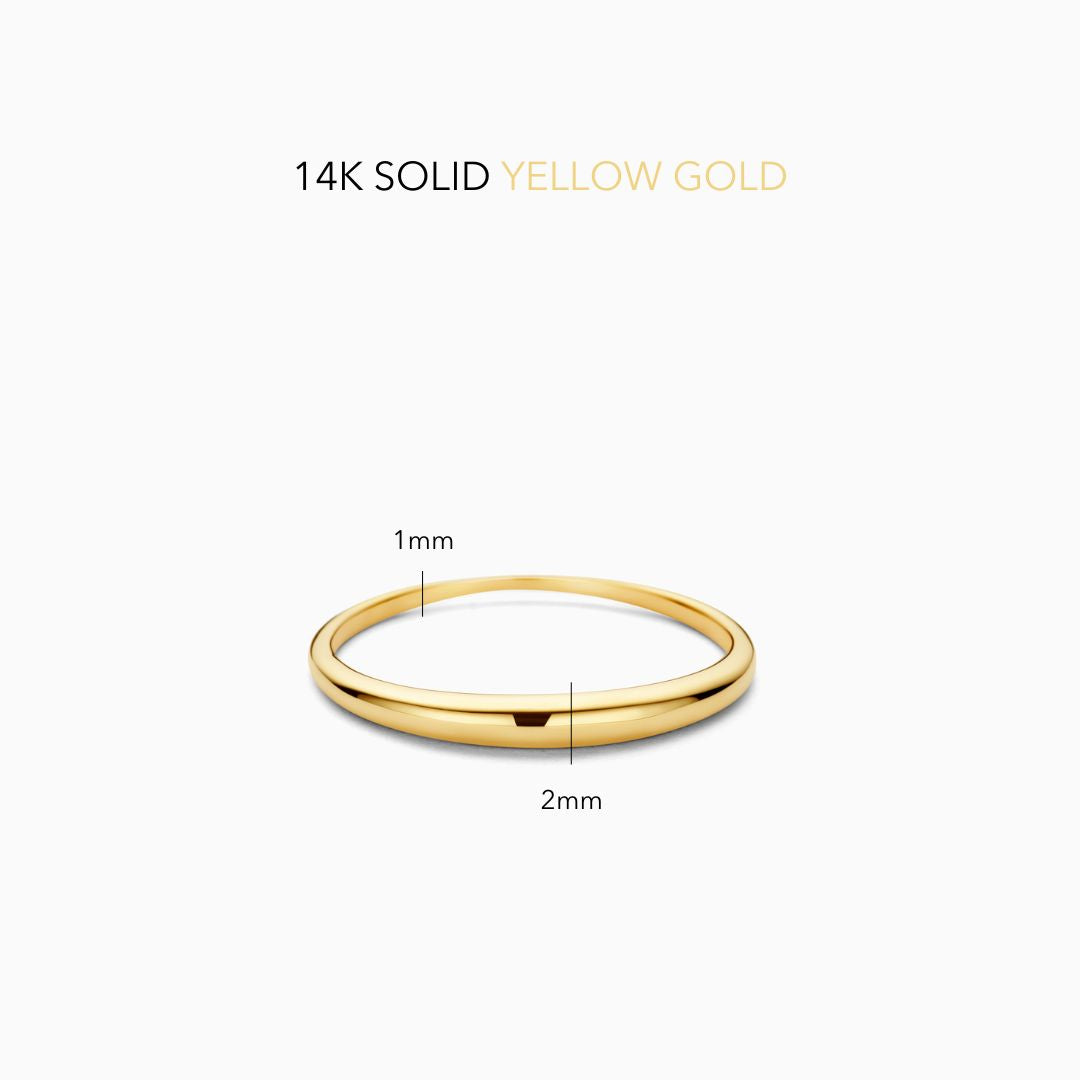 Anillo Domo Delgado | Oro