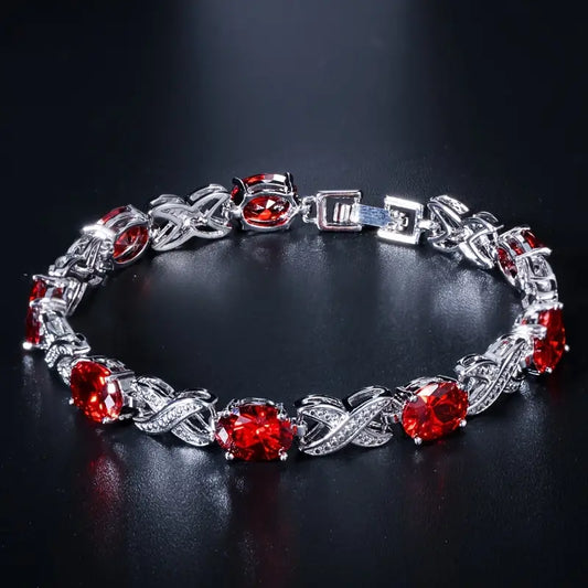 Pulsera Alendra Flameaux | Oro blanco