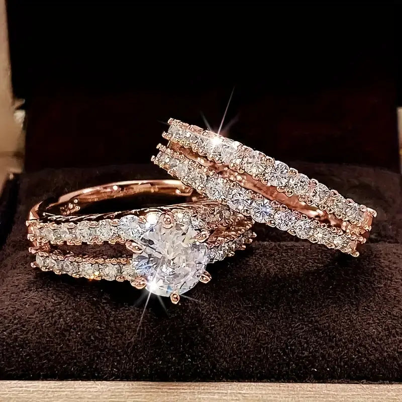 Set de Anillos Radiancia Eterna | Oro