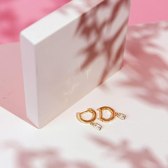 Aretes Colgantes de Barra | Oro
