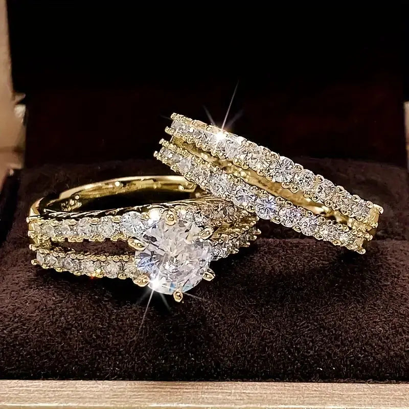 Set de Anillos Radiancia Eterna | Oro