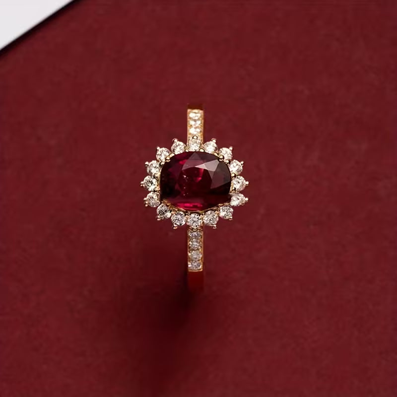 Anillo Rojo Empress | Oro