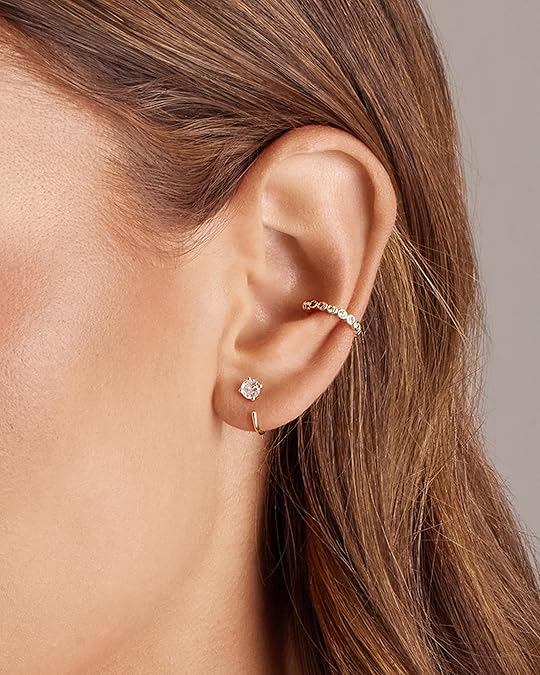 Aros con Punta Brillante | Oro
