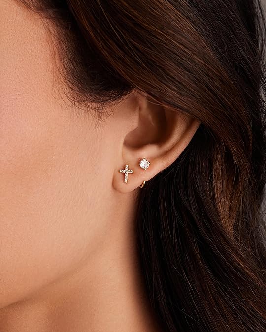 Aros con Punta Brillante | Oro