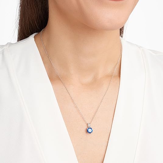 Collar Redondo Zafiro Cut | Oro blanco
