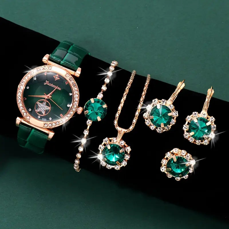 Set de Joyas Verdantra Timecourt | Oro