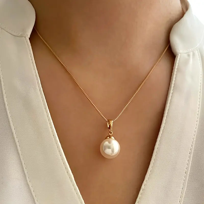 Set de Joyas de Perla Gracia Dorada | Oro