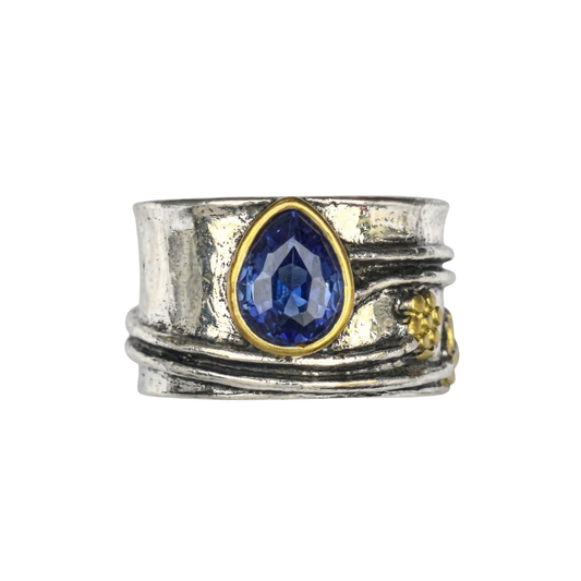 Anillo Bohemian Gemstone Meditation | Oro blanco