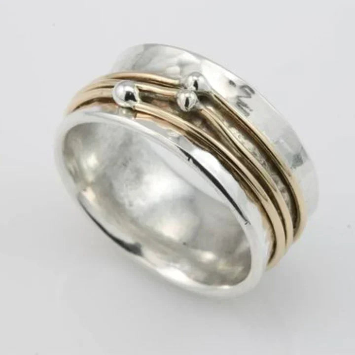 Anillo Vintage en Capas Oro Plata | Oro mixto