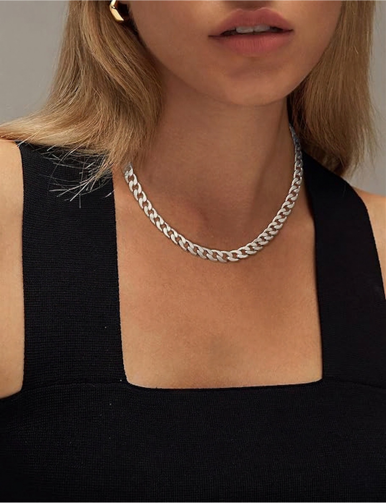 Collar Grueso de Eslabón Cubano | Oro