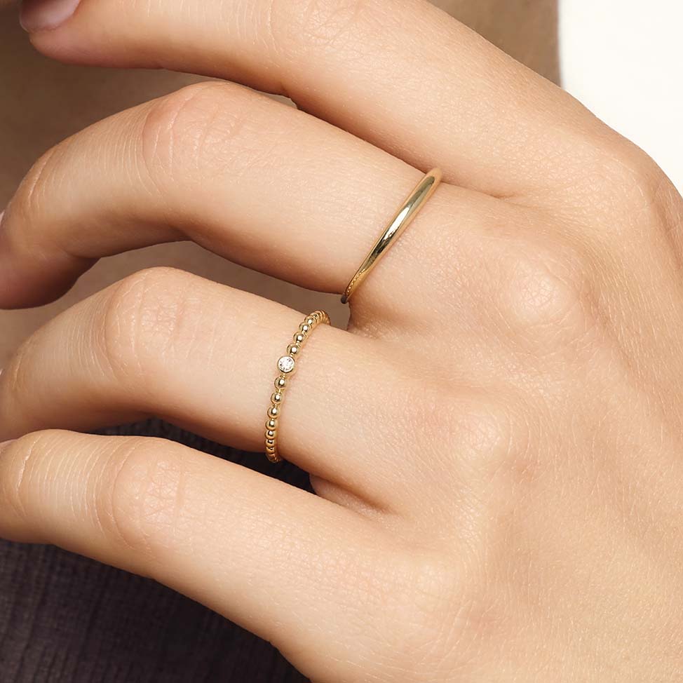 Anillo Domo Delgado | Oro