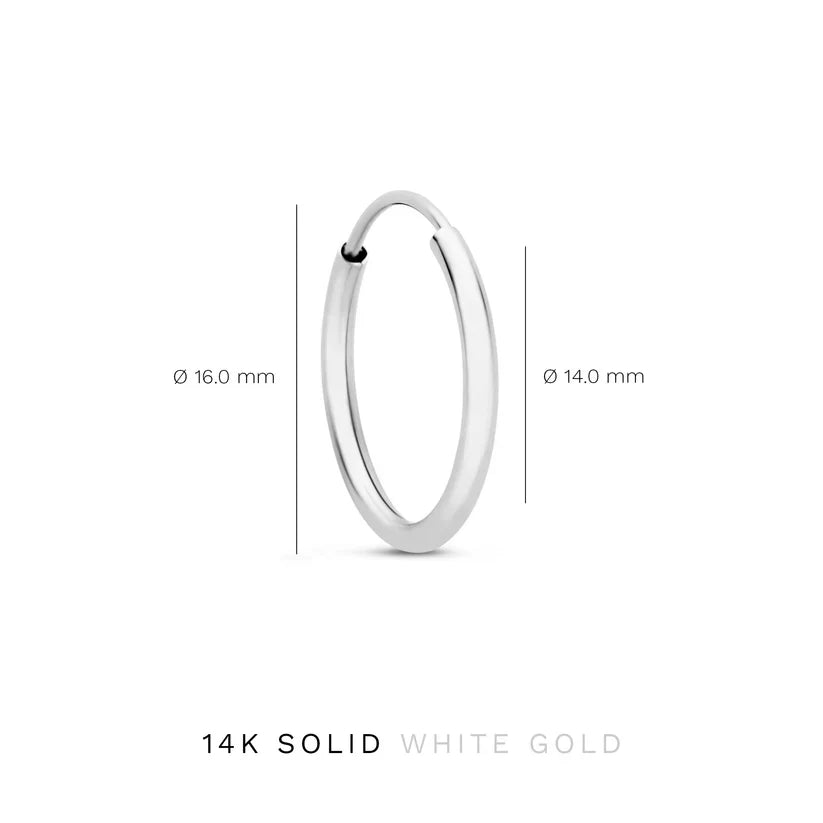 Aretes Noémie Sorel | Oro blanco