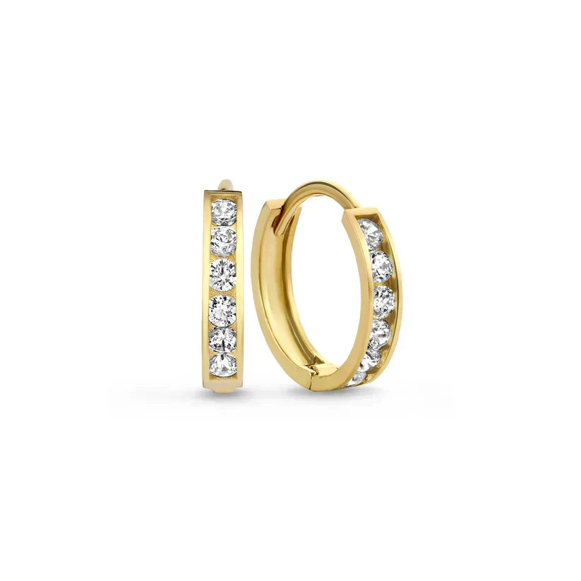 Set de Aretes con Piedra Dara Brillane | Oro