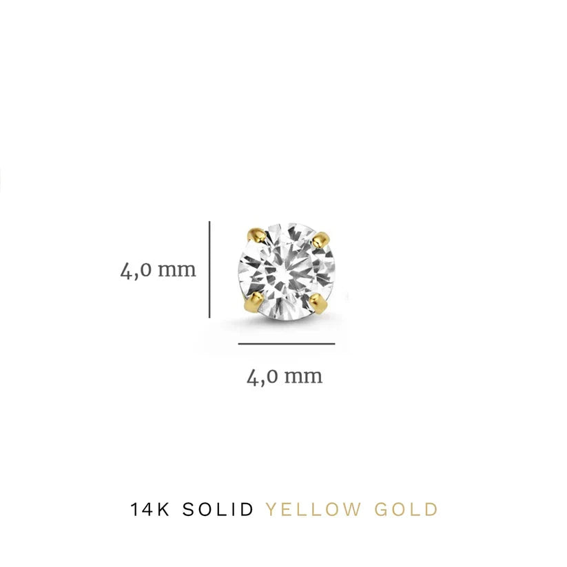Set de Aretes con Piedra Dara Brillane | Oro