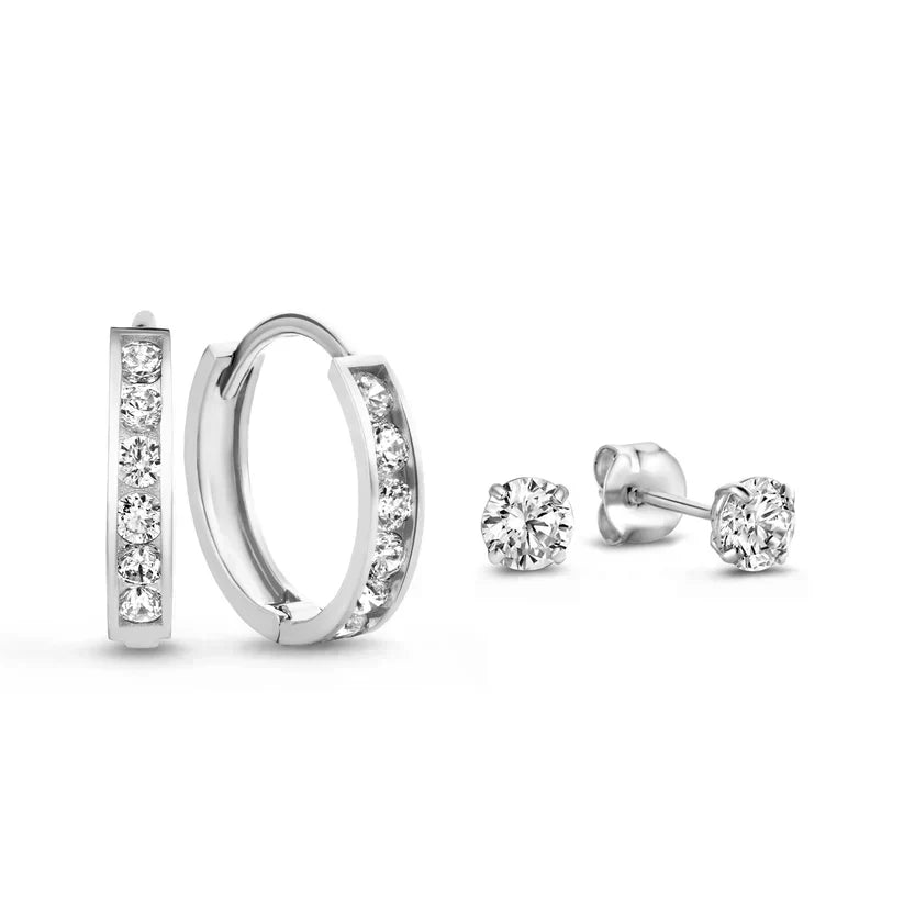Set de Aretes con Piedra Dara Brillane | Oro