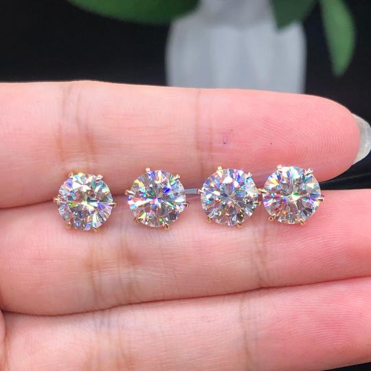 Aretes Tera | Oro blanco