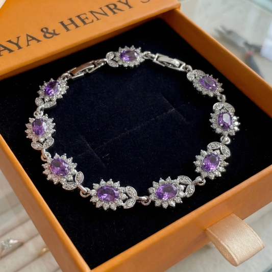 Pulsera Iridessa Violetthorn | Oro blanco
