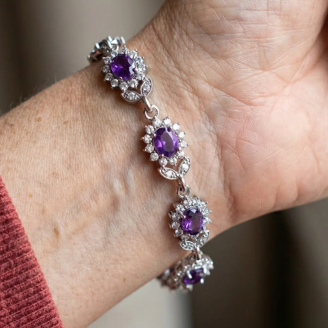 Pulsera Iridessa Violetthorn | Oro blanco