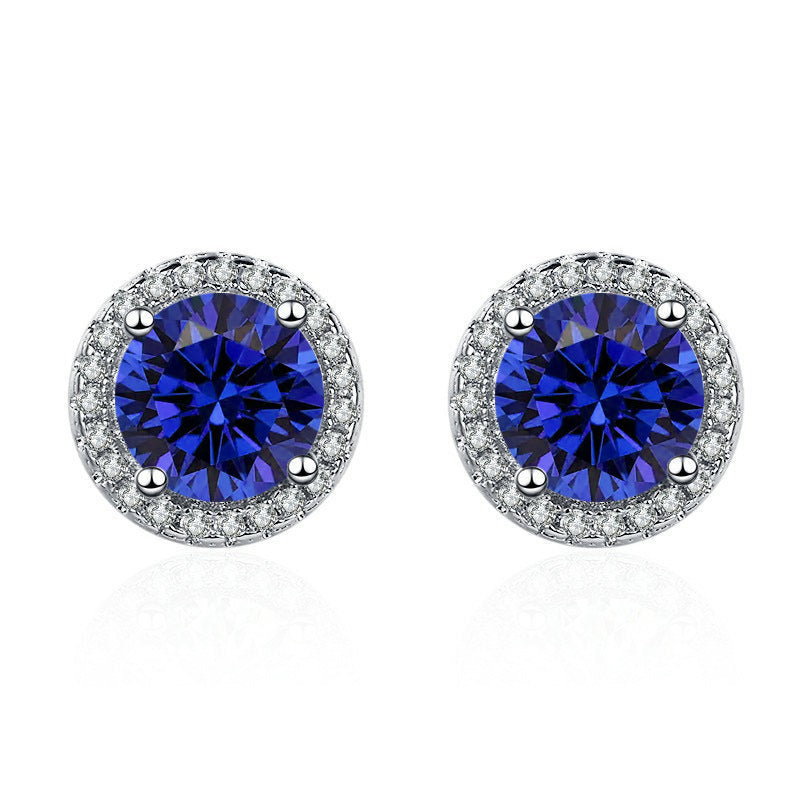 Aretes Lúcia Celestine | Oro blanco