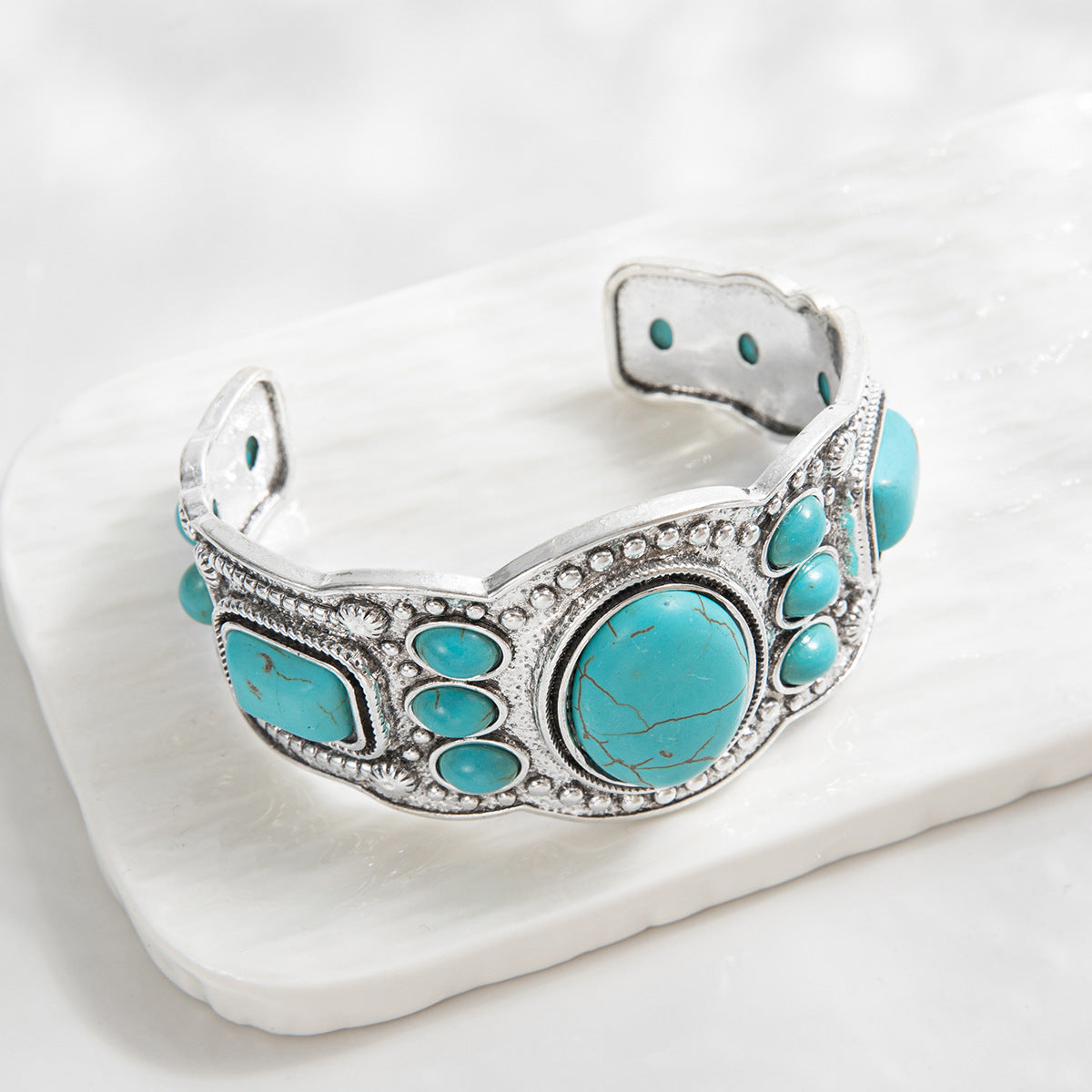 Brazalete Valencrest Sky | Oro blanco
