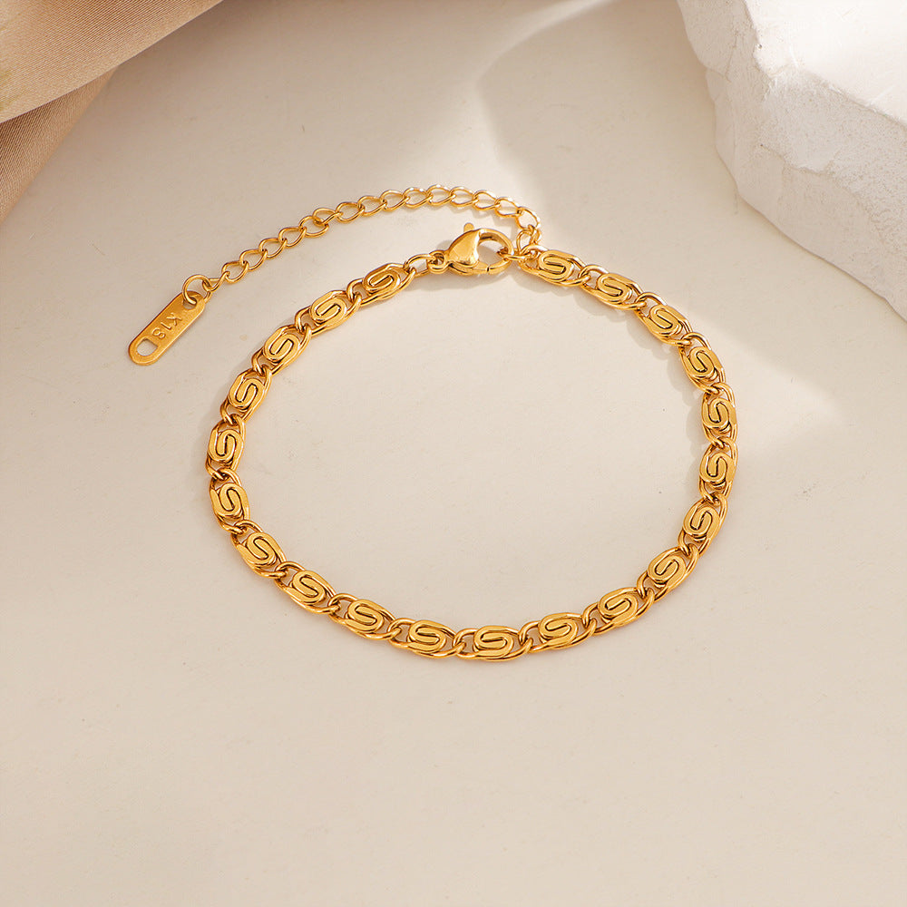 Pulsera de Cadena Nusa Woven | Oro