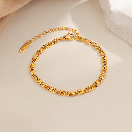 Pulsera de Cadena Nusa Woven | Oro