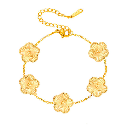Pulsera Floreciente con Dije Florielle | Oro