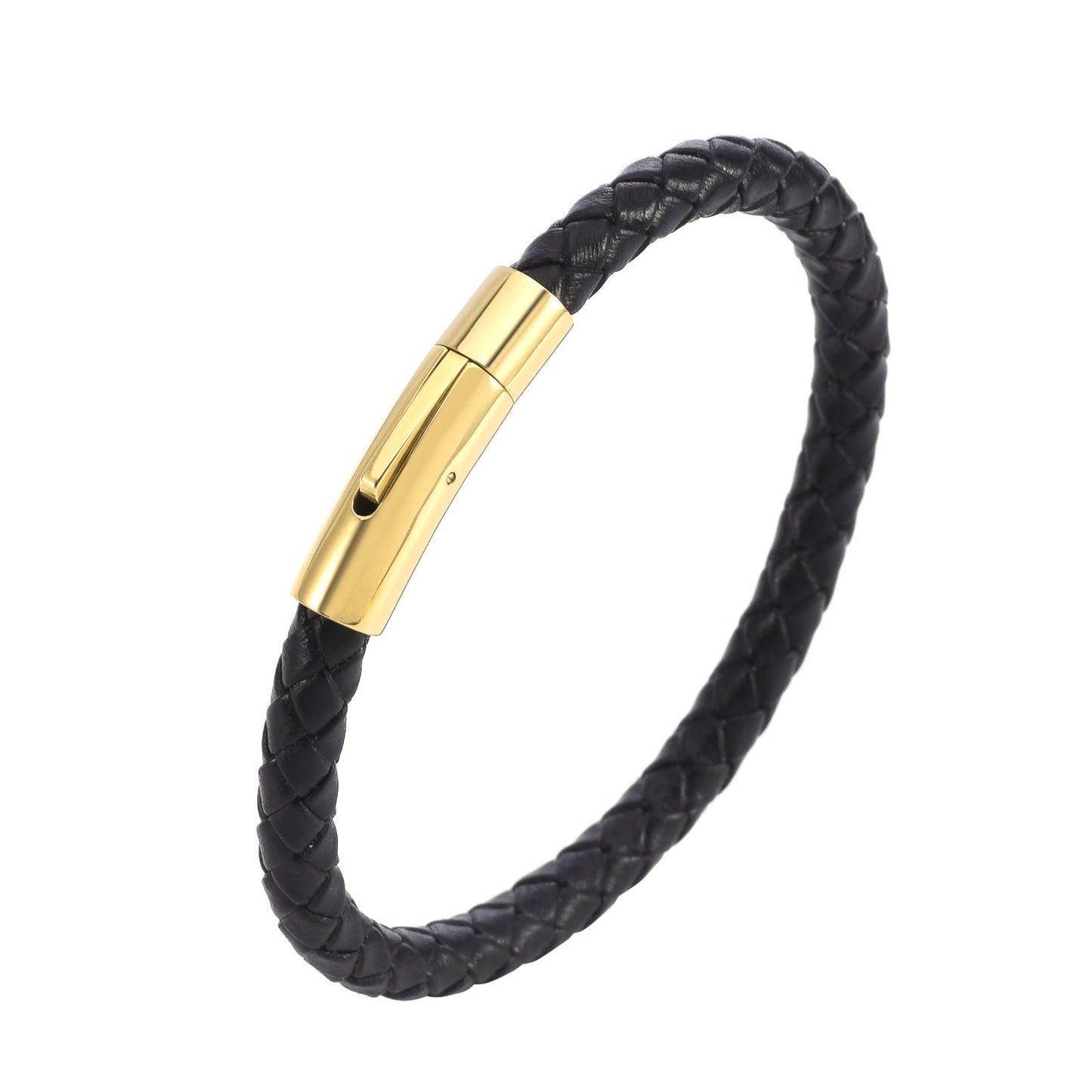 Pulsera Valor Leather Braid | Oro