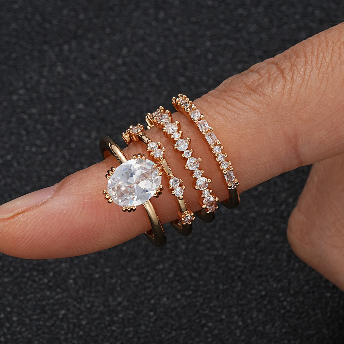 Set de Anillos Solène Viremont | Oro