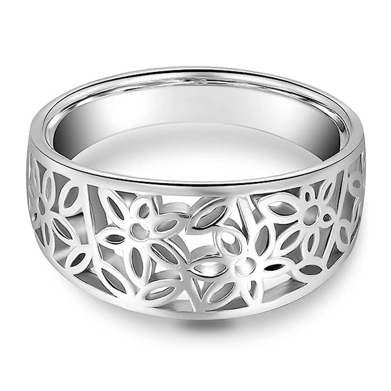 Anillo de Flor Delicate Daria | Oro blanco
