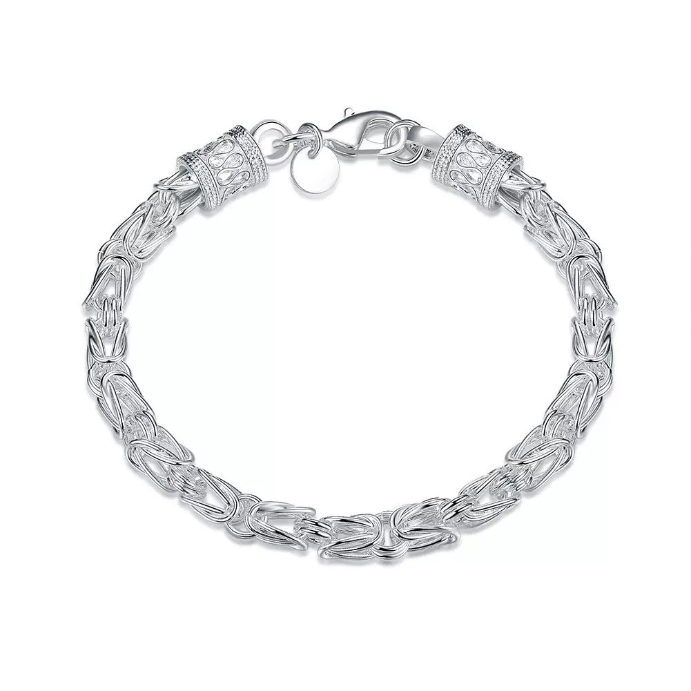 Pulsera Maximus Royal Weave | Oro blanco