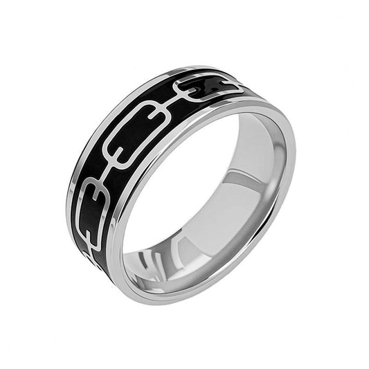 Anillo de Eslabón Urban | Oro blanco