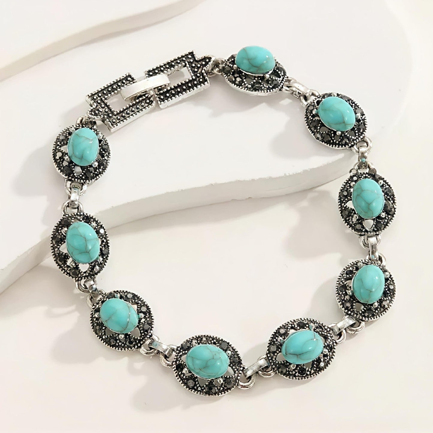 Pulsera Corvelle Noble Emblem | Oro blanco