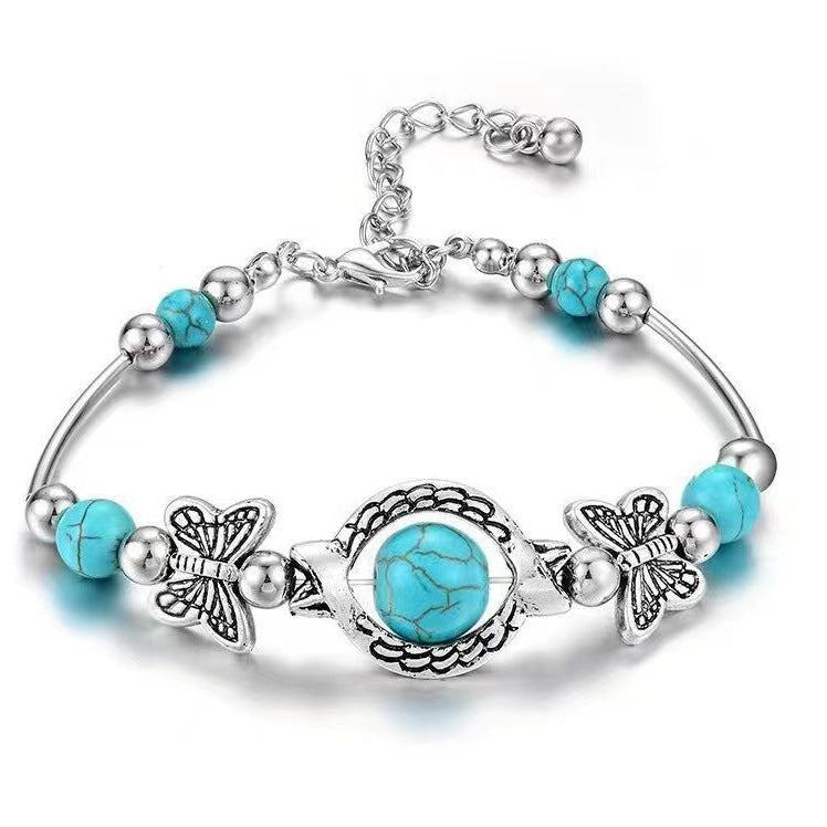 Pulsera de Mariposa Oasis Drift | Oro blanco