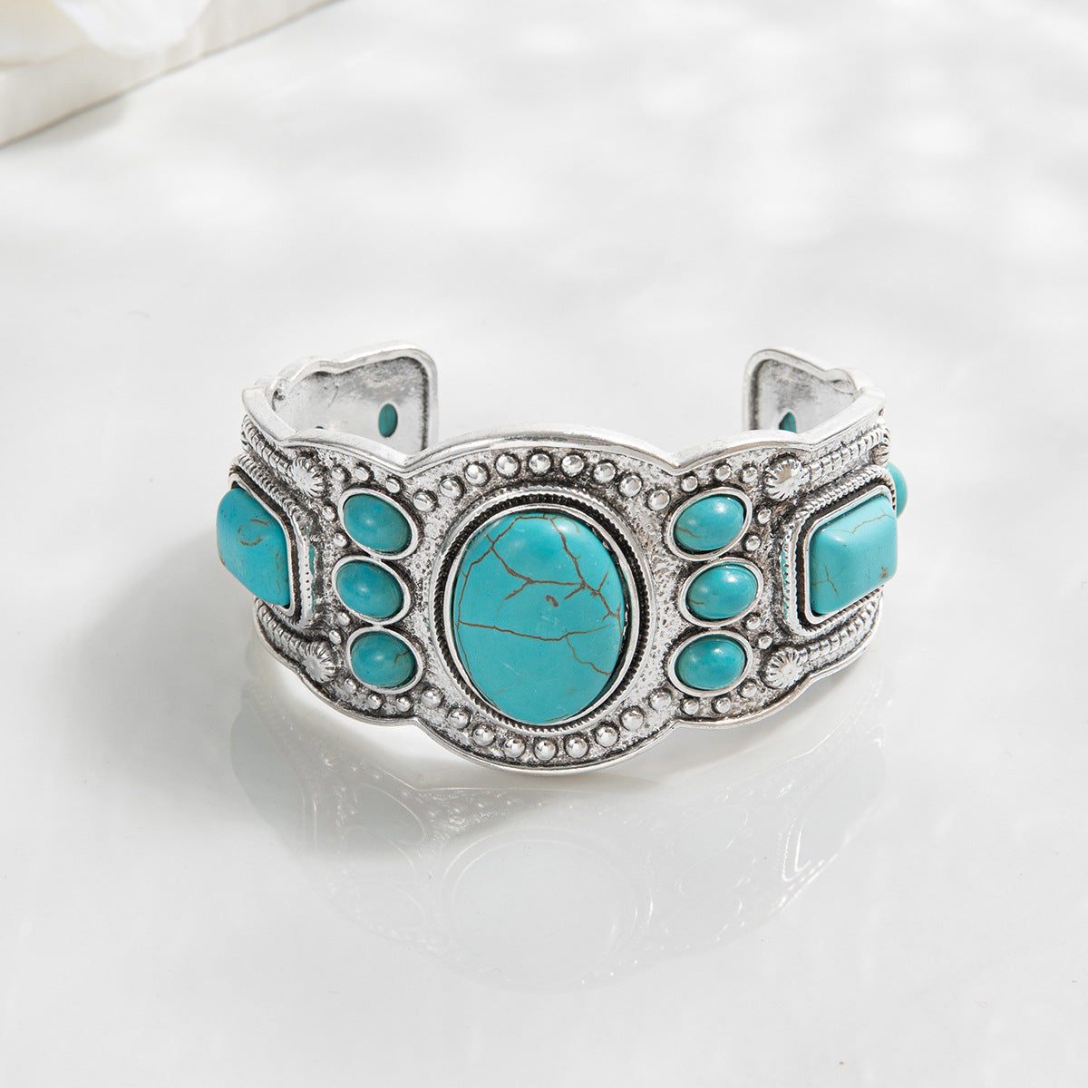 Brazalete Valencrest Sky | Oro blanco