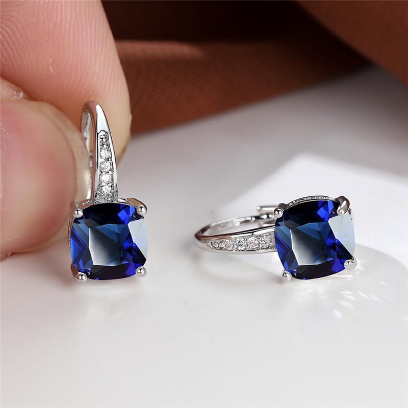 Aretes de Aro Piedra Mística | Oro blanco